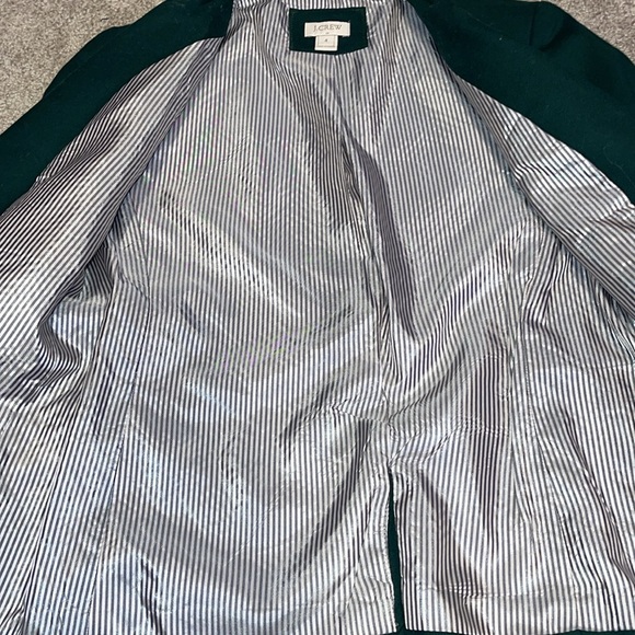 Hunter Green J. Crew Blazer Size 4 - Picture 4 of 4